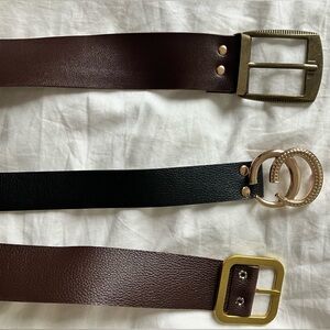 Faux Leather Belts